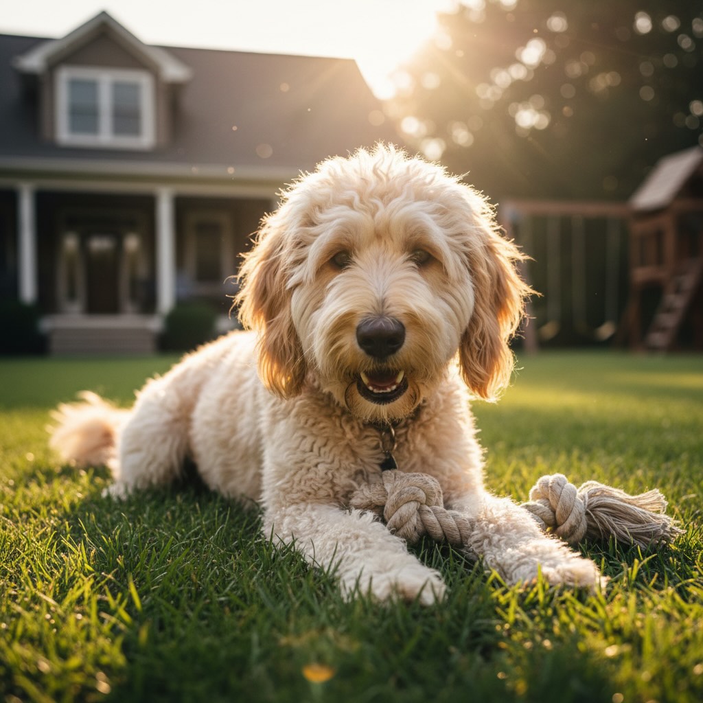 Goldendoodle portrait