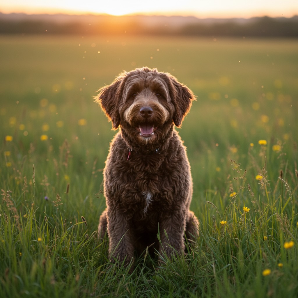 Labradoodle portrait