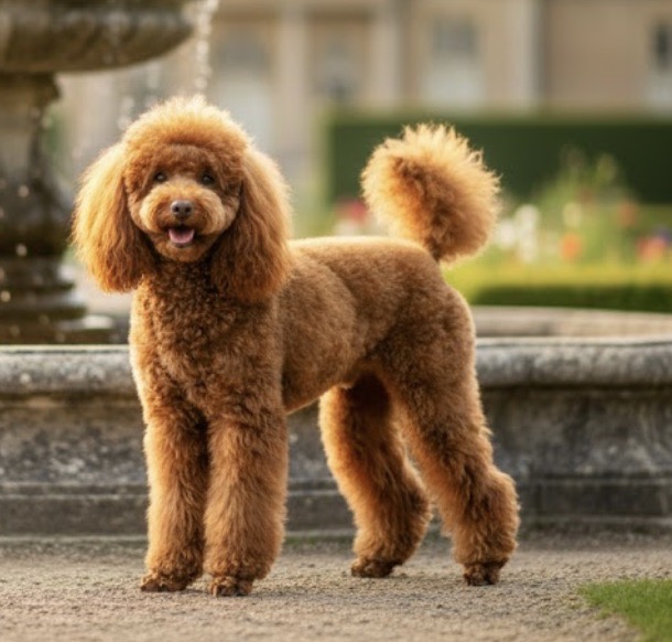 Standard Poodle portrait